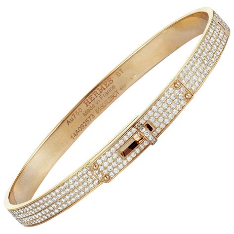 hermes kelly bangle diamonds|kelly bangle bracelet in gold.